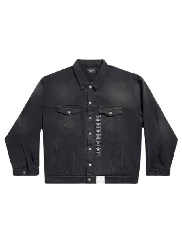 Applique Denim Jacket Black - BALENCIAGA - BALAAN 3