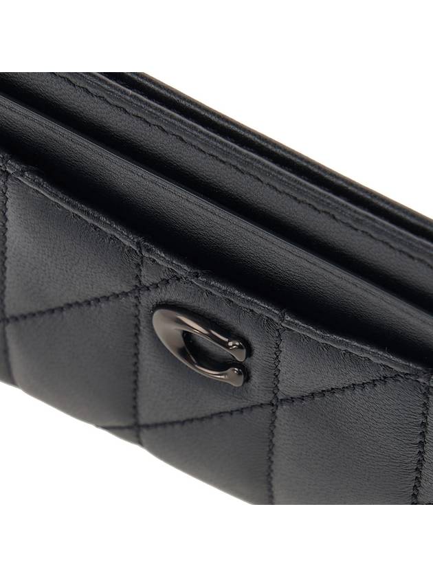 Women s Pillow Quilted Card Wallet CM434 BLACK - COACH - BALAAN 7