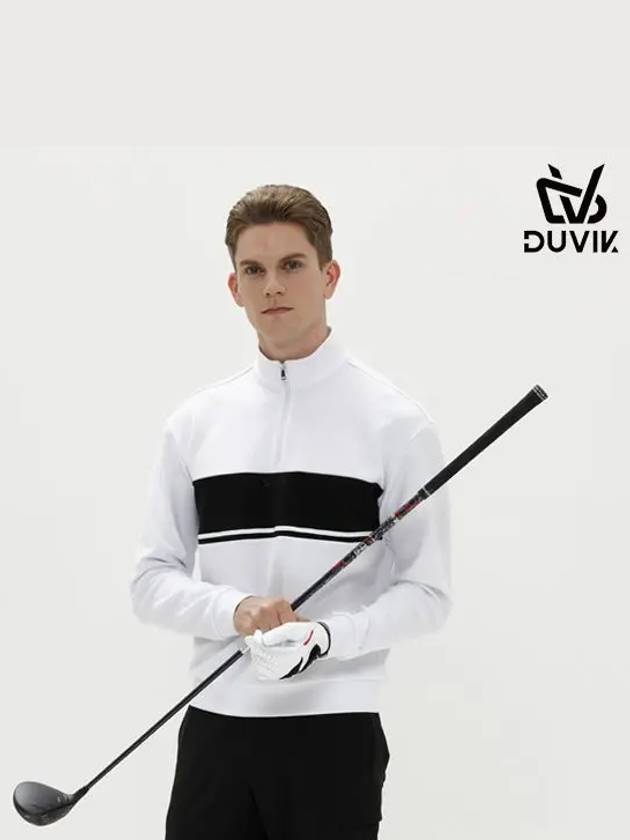 half zip-up blouson long sleeve t-shirt DD3MTS162WH - DUVIK - BALAAN 6