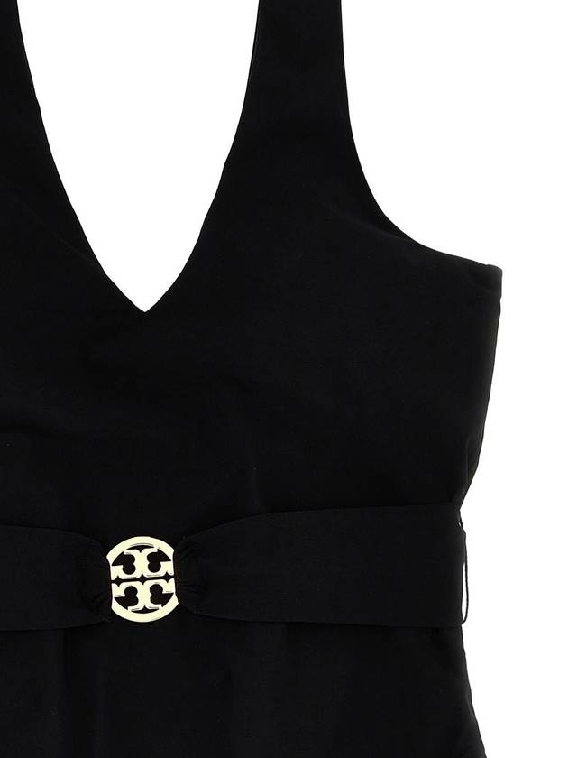 Miller Plunge One Piece Swimsuit Black - TORY BURCH - BALAAN 5