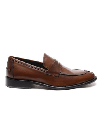 Casual Calfskin Leather Loafers Brown - SEVENTY - BALAAN 1