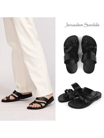 Sandals NO8 The Good Shepherd Black - JERUSALEM - BALAAN 1