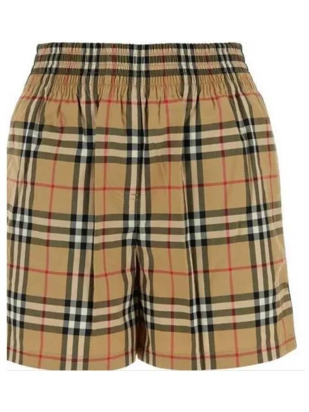 Banding Check Cotton Shorts Beige - BURBERRY - BALAAN 2