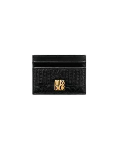 Miss Dior Freesia Card Wallet Black - DIOR - BALAAN 2