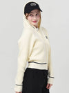 Doyou Know MC Women s Hooded Zip up Line Color Scheme Yellow Ivory Cardigan DO6242KT19 - DOYOUKNOWMC GOLF WEAR - BALAAN 4