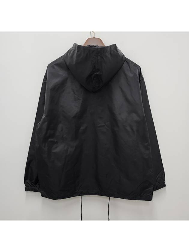 Nylon Micro Face Patch Hooded Jacket Black - ACNE STUDIOS - BALAAN 4