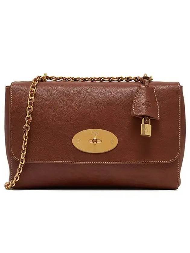 Lily Classic Natural Veggie Chain Medium Cross Bag Oak - MULBERRY - BALAAN 1