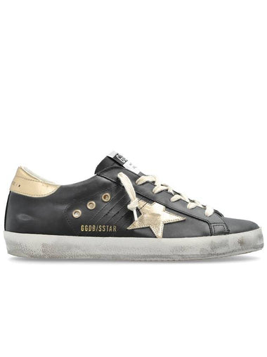 Superstar Gold Tab Low Top Sneakers Black - GOLDEN GOOSE - BALAAN 1