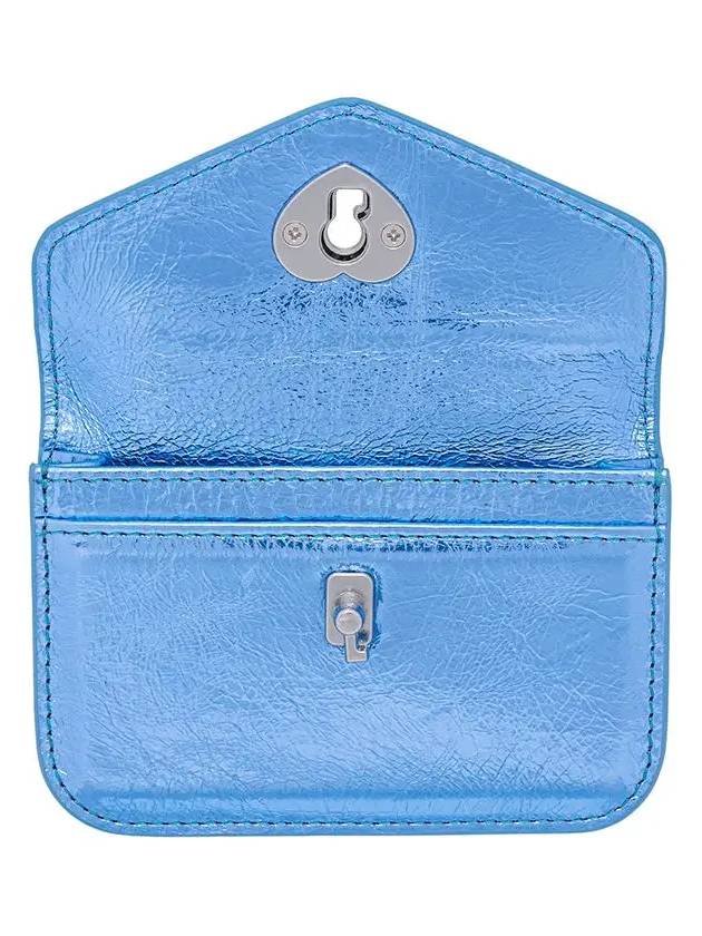 Heartlock compact business card card wallet shine blue - LE MASQUE - BALAAN 3