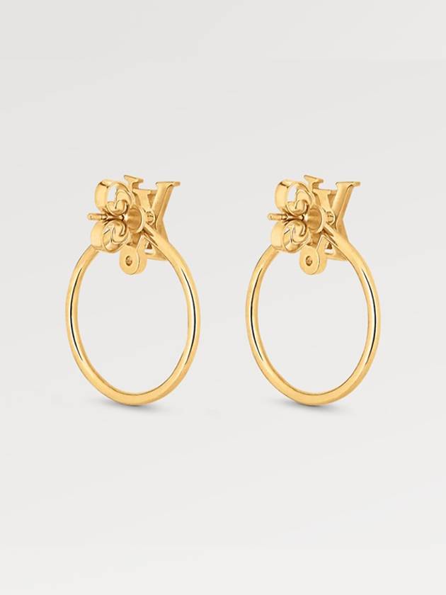 LV Eclipse Earrings Gold - LOUIS VUITTON - BALAAN 3