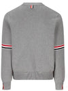 Milano Stitch Sprite Armband Cotton V-neck Cardigan Light Grey - THOM BROWNE - BALAAN 3