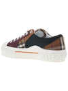 Vintage Check Cotton Neoprene Low Top Sneakers Dark Birch Brown - BURBERRY - BALAAN.