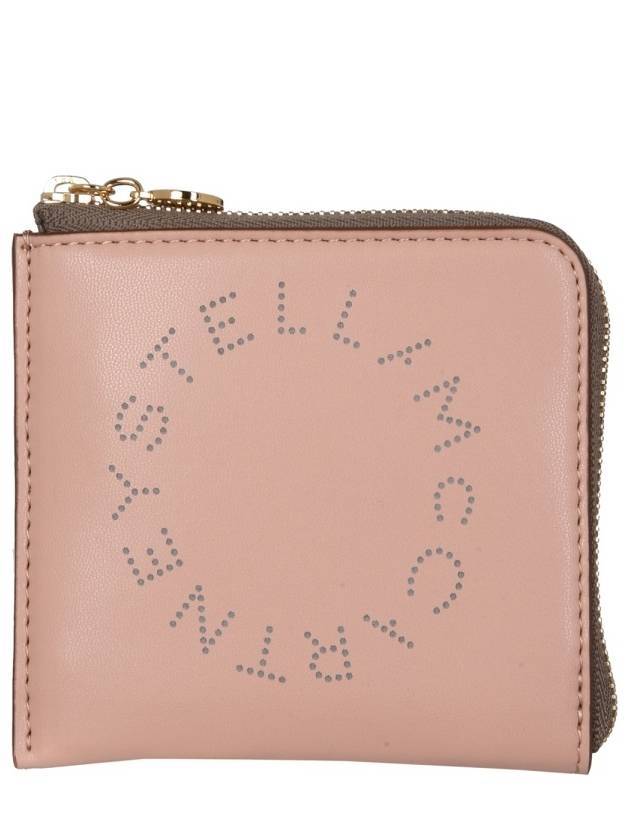 Logo Zipper Card Wallet Blush - STELLA MCCARTNEY - BALAAN 1