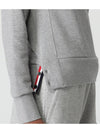 Engineered 4 Bar Stripe Loopback Jersey Knit Crewneck Sweatshirt Light Grey - THOM BROWNE - BALAAN 7