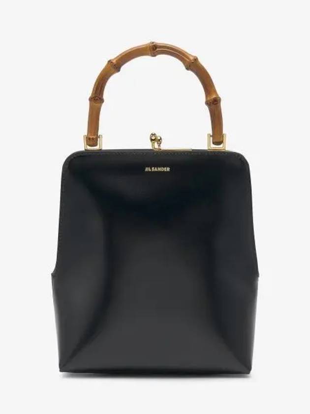 Goji Frame Small Tote Bag Black - JIL SANDER - BALAAN 2