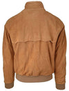 suede zip-up jacket light brown - BARACUTA - BALAAN 3