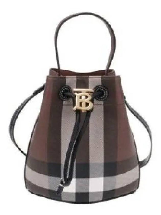 TB Mini Bucket Bag Dark Birch Brown - BURBERRY - BALAAN 2