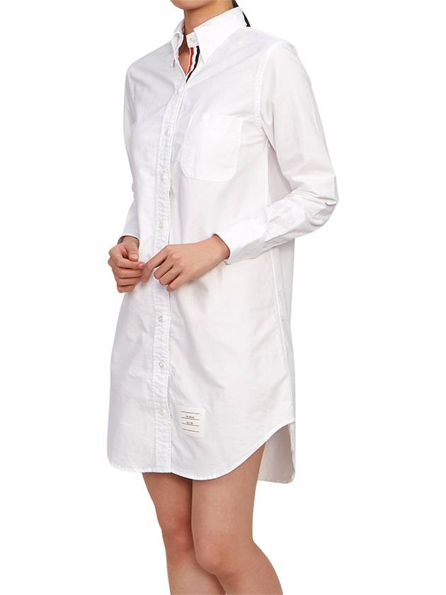 RWB Cotton Shirt Dress White - THOM BROWNE - BALAAN 10