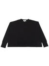 Women s Long Sleeve T Shirt LOOP SNW 1618 BLACK - STUDIO NICHOLSON - BALAAN 1