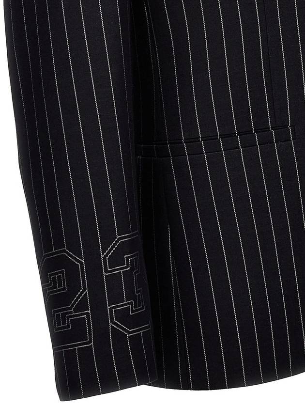 23 print pinstriped blazer OMEN097S24FAB0034700 - OFF WHITE - BALAAN 5