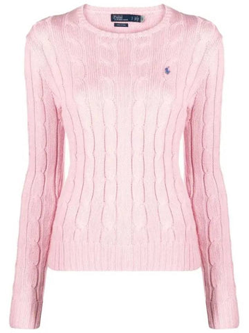 24SS Polo Women's Pony Logo Embroidered Cable Knit 211891640004 - RALPH LAUREN - BALAAN 1