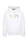 Rainbow Logo Hoodie White - VALENTINO - BALAAN 2