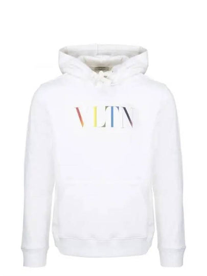 Rainbow Logo Hoodie White - VALENTINO - BALAAN 2