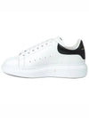 Oversized Leather Tab Low Top Sneakers White - ALEXANDER MCQUEEN - BALAAN 6