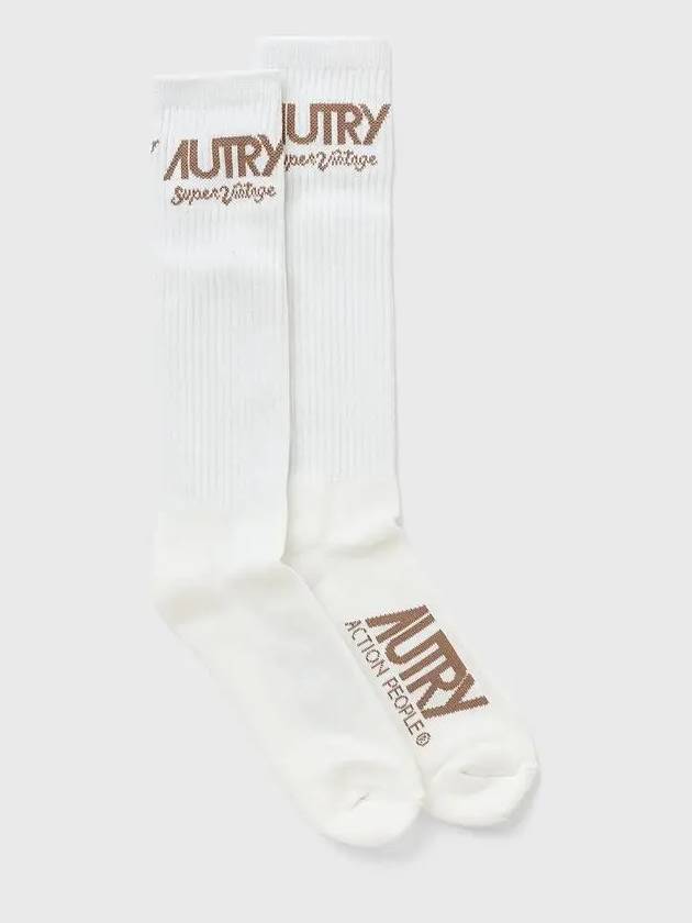 Super Vintage Logo Socks White - AUTRY - BALAAN 4