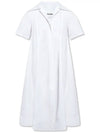 Women's Flare Cotton Midi Dress White - JIL SANDER - BALAAN 1