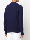 Wappen Patch Royal Blue Cotton Knit Wool Over - STONE ISLAND - BALAAN 3