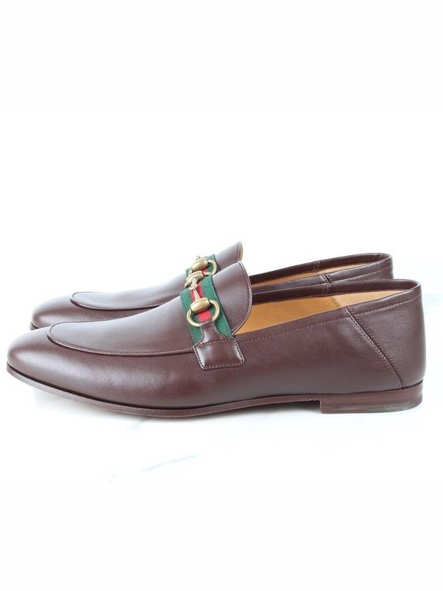 Horsebit Web Leather Loafer 8 270 - GUCCI - BALAAN 5