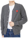 Red Heart Cardigan Dark Grey P1 AZ N008 3 - COMME DES GARCONS - BALAAN 6