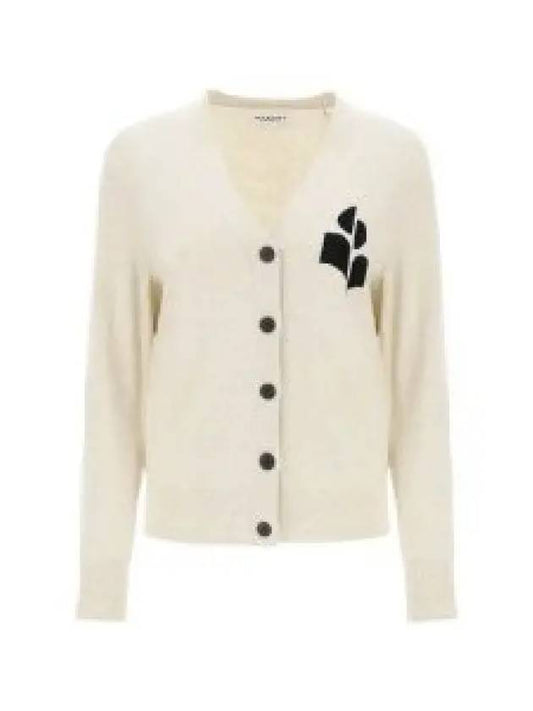 KARIN CA0008FA A1X05E 02LY logo cardigan 1120621 - ISABEL MARANT - BALAAN 1