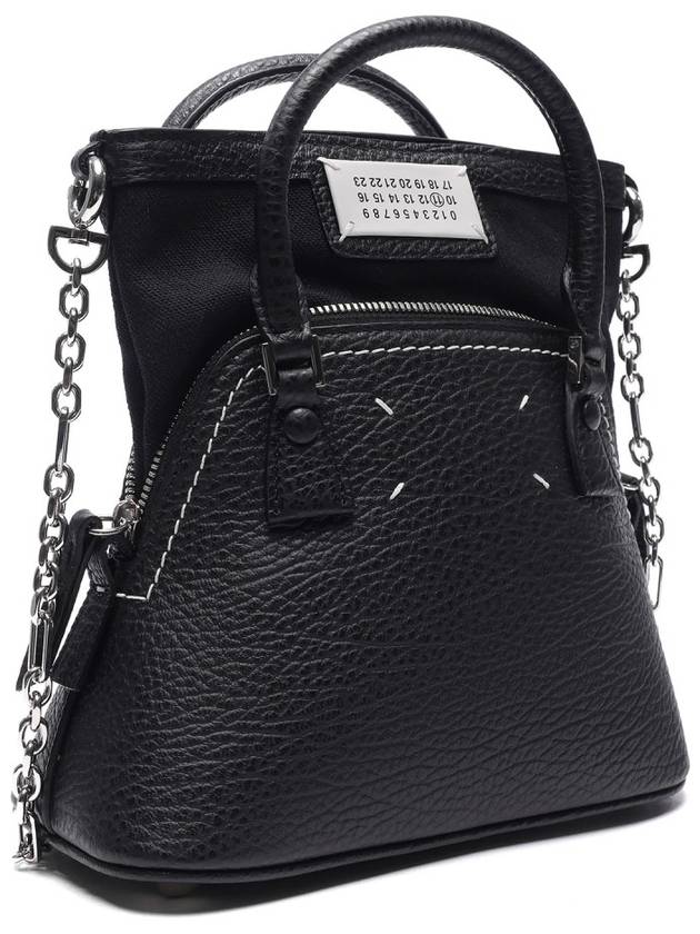 5AC Classique Micro Tote Bag Black - MAISON MARGIELA - BALAAN 4