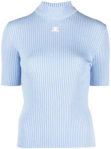 24 REEDITION KNIT TOP SHORT SLEEVES PERMPU026FI00017005PERMPU026FI0001 7005 Re edition - COURREGES - BALAAN 1