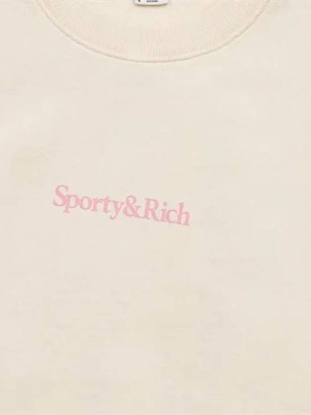 New Health Sweatshirt Cream - SPORTY & RICH - BALAAN 5