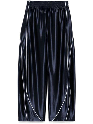 Alexander Wang Oversize Trackpants In Satin Faille Jersey Clothing - ALEXANDER WANG - BALAAN 1