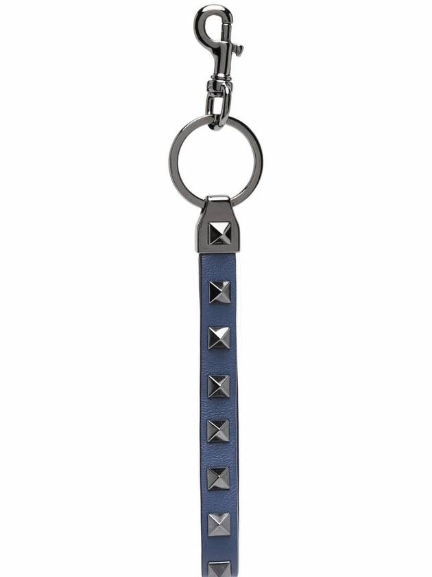 Rockstud Key Ring Blue - VALENTINO - BALAAN 3