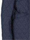 Corduroy Collar Quilted Jacket Navy - BURBERRY - BALAAN 4