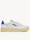 Medalist Goatskin Low Top Sneakers White Blue - AUTRY - BALAAN 3