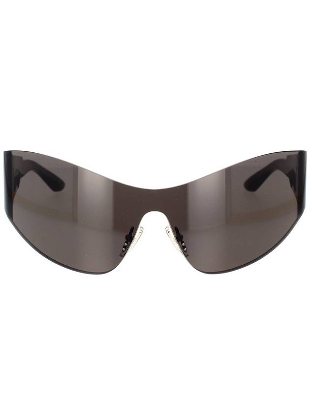 Shield Transparent Frame Sunglasses Grey - BALENCIAGA - BALAAN 2