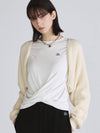 Bolero Knit Cardigan Ivory - THE GREEN LAB - BALAAN 3