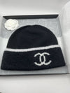 CC logo beanie crochet cashmere black - CHANEL - BALAAN 4