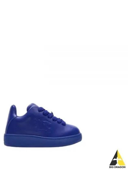 Leather Box Low Top Sneakers Blue - BURBERRY - BALAAN 2