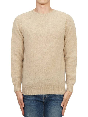 Shaggy Dog Men's Knit M3834 7 OATMILK - HARLEY OF SCOTLAND - BALAAN 1