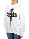 Spray ORB Raglan Sweatshirt White - VIVIENNE WESTWOOD - BALAAN 3