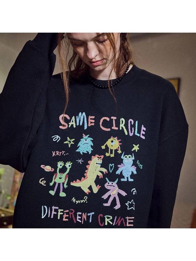 Crime Buddy Sweatshirt Black - CPGN STUDIO - BALAAN 1