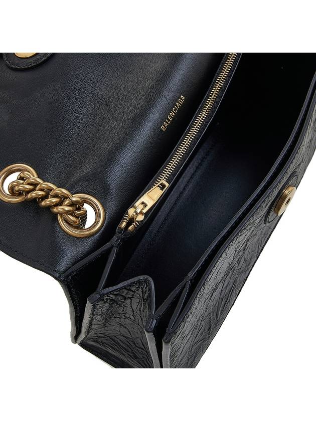 Crush Logo Gold Chain Small Shoulder Bag Black - BALENCIAGA - BALAAN 10