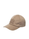 Wool Base Ball Cap Brown - MIU MIU - BALAAN 1